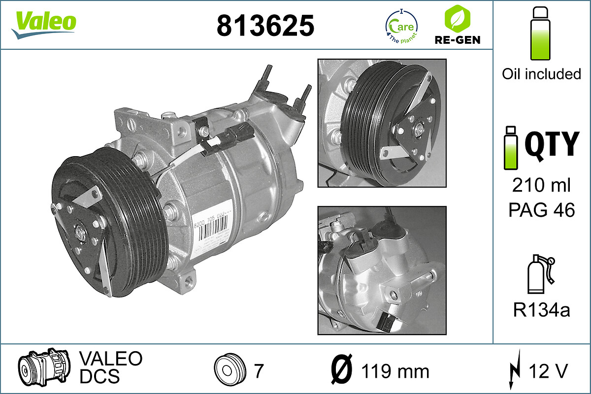 Airco compressor Valeo 813625