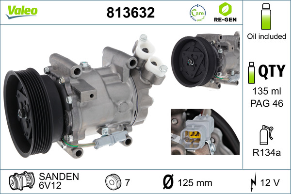 Airco compressor Valeo 813632