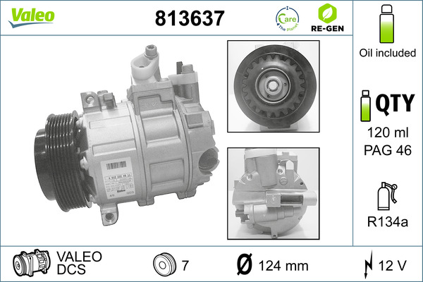 Airco compressor Valeo 813637