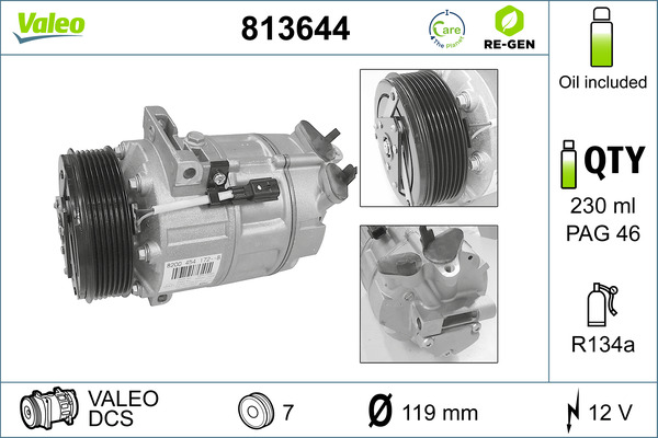 Airco compressor Valeo 813644