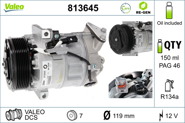 Airco compressor Valeo 813645