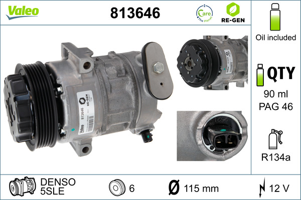 Airco compressor Valeo 813646