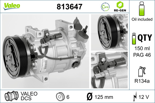 Airco compressor Valeo 813647