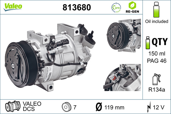 Airco compressor Valeo 813680