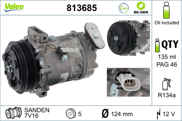 Airco compressor Valeo 813685