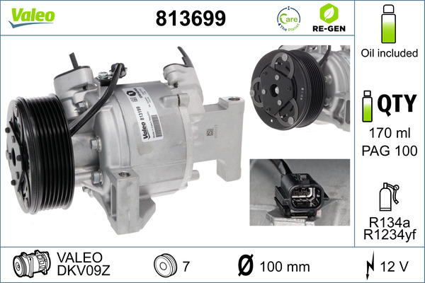 Airco compressor Valeo 813699