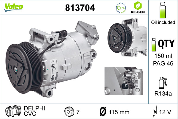 Airco compressor Valeo 813704