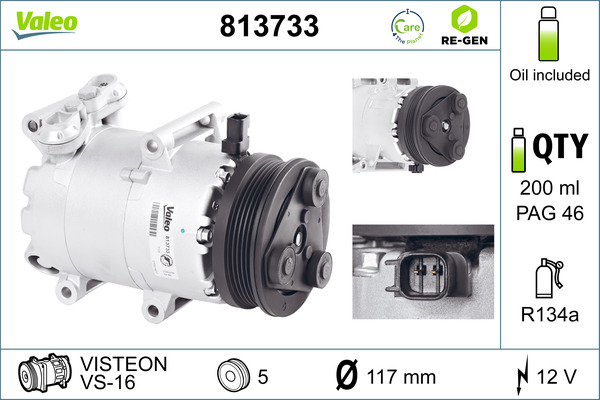 Airco compressor Valeo 813733