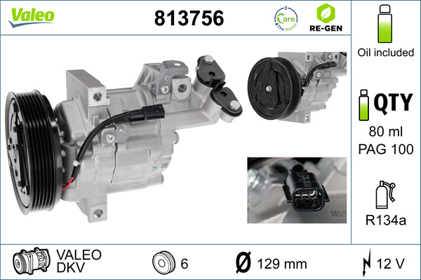 Airco compressor Valeo 813756