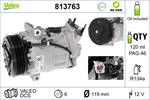 Airco compressor Valeo 813763