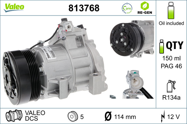 Airco compressor Valeo 813768