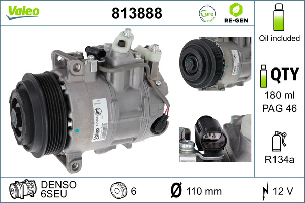 Airco compressor Valeo 813888