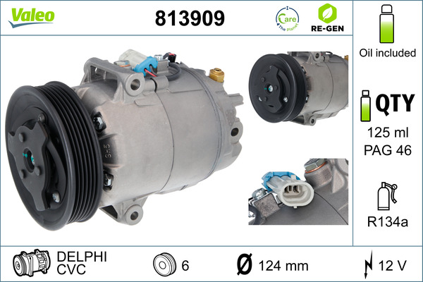 Airco compressor Valeo 813909