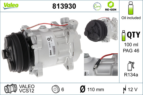 Airco compressor Valeo 813930