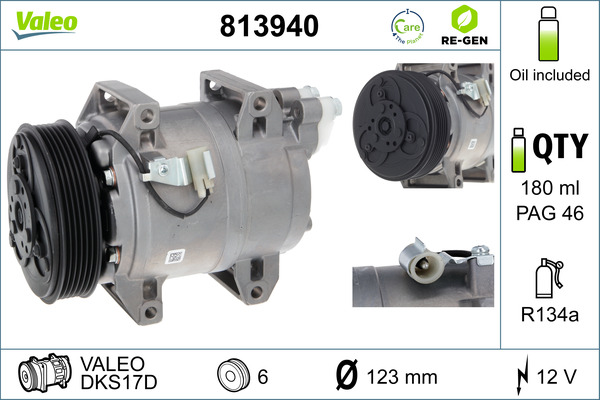 Airco compressor Valeo 813940