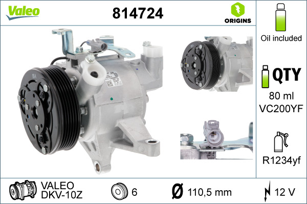 Airco compressor Valeo 814724