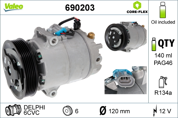 Airco compressor Valeo 690203