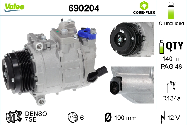 Airco compressor Valeo 690204