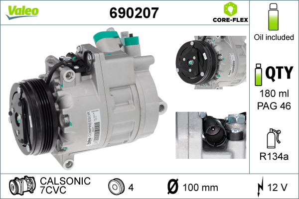 Airco compressor Valeo 690207