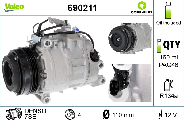 Airco compressor Valeo 690211