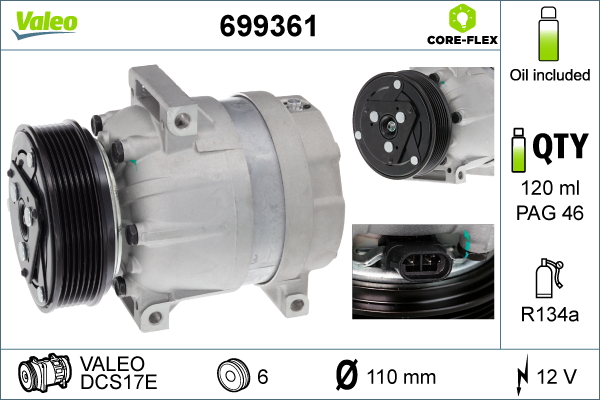 Airco compressor Valeo 699361