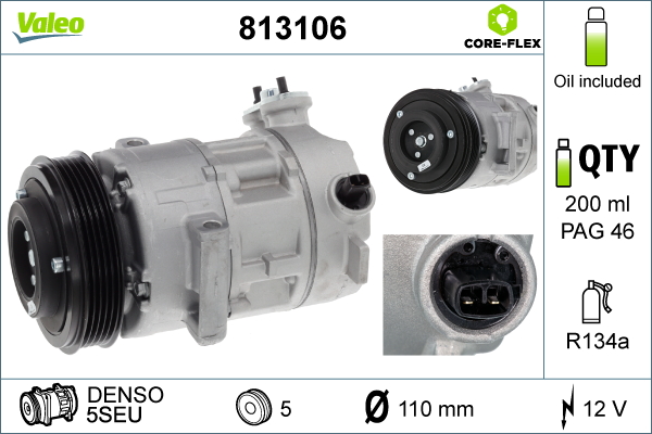 Airco compressor Valeo 813106