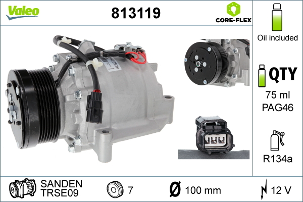 Airco compressor Valeo 813119