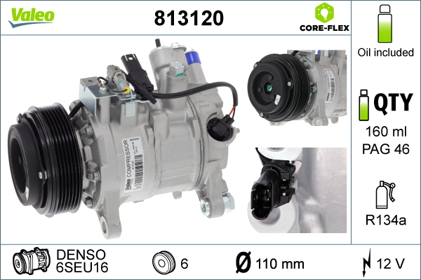 Airco compressor Valeo 813120