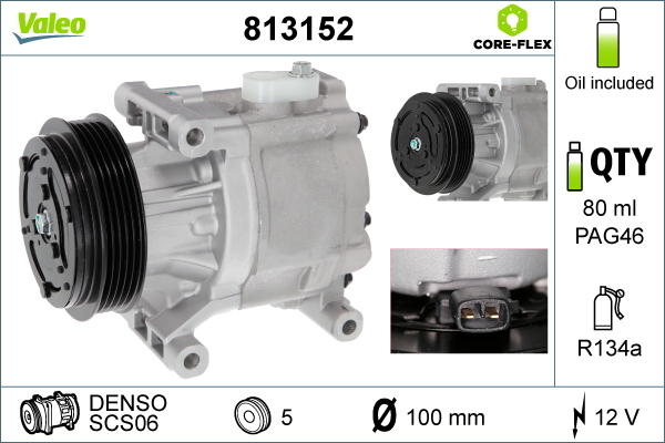 Airco compressor Valeo 813152