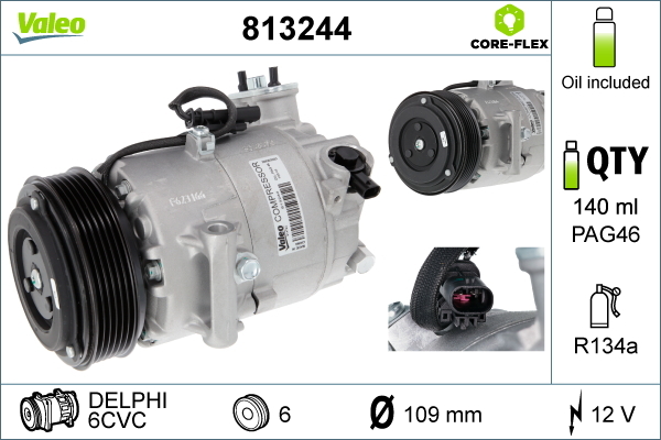 Airco compressor Valeo 813244