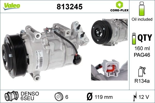 Airco compressor Valeo 813245