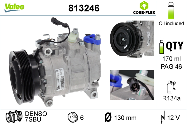 Airco compressor Valeo 813246