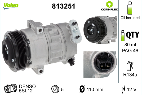 Airco compressor Valeo 813251