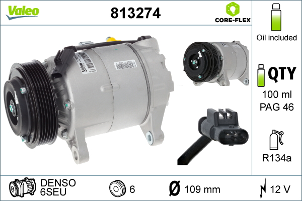 Airco compressor Valeo 813274