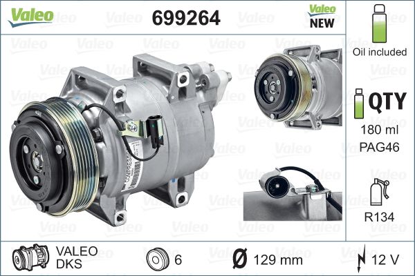 Airco compressor Valeo 699264