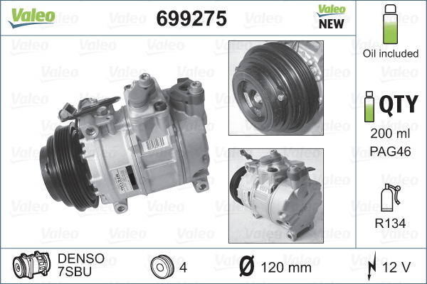 Airco compressor Valeo 699275