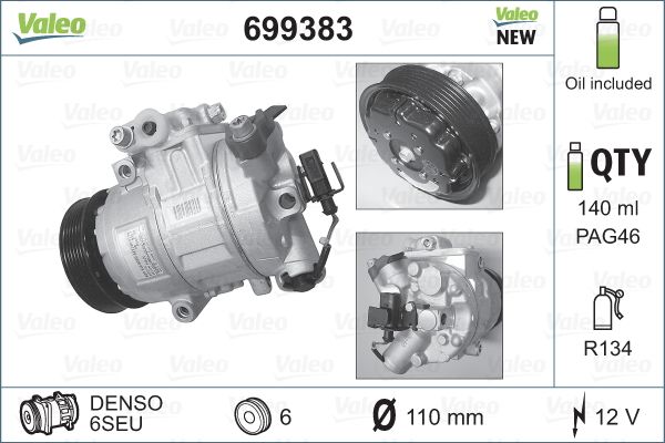 Airco compressor Valeo 699383