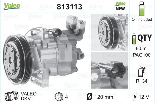 Airco compressor Valeo 813113