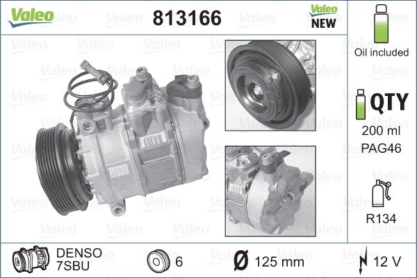 Airco compressor Valeo 813166