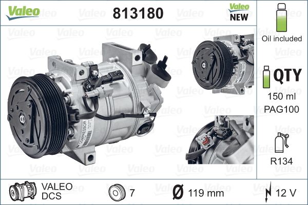 Airco compressor Valeo 813180