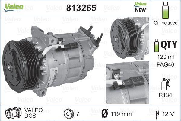 Airco compressor Valeo 813265