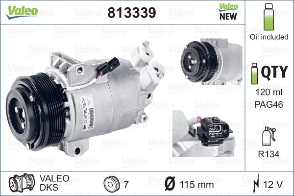 Airco compressor Valeo 813339