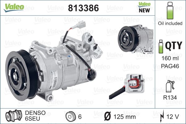 Airco compressor Valeo 813386