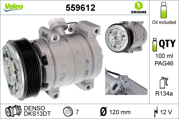 Airco compressor Valeo 559612