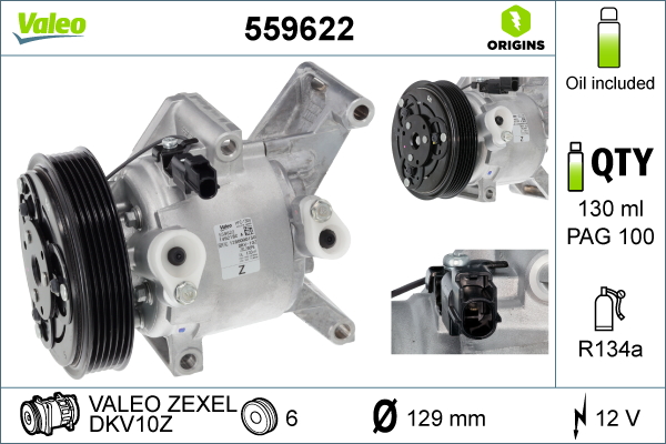 Airco compressor Valeo 559622