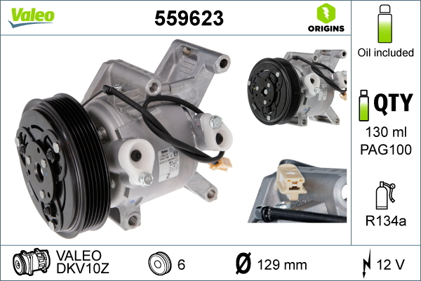 Airco compressor Valeo 559623