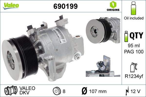 Airco compressor Valeo 690199