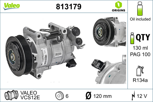 Airco compressor Valeo 813179