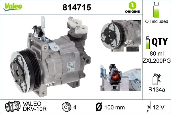 Airco compressor Valeo 814715