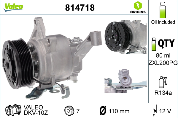 Airco compressor Valeo 814718